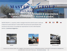 Tablet Screenshot of mastergroup.it